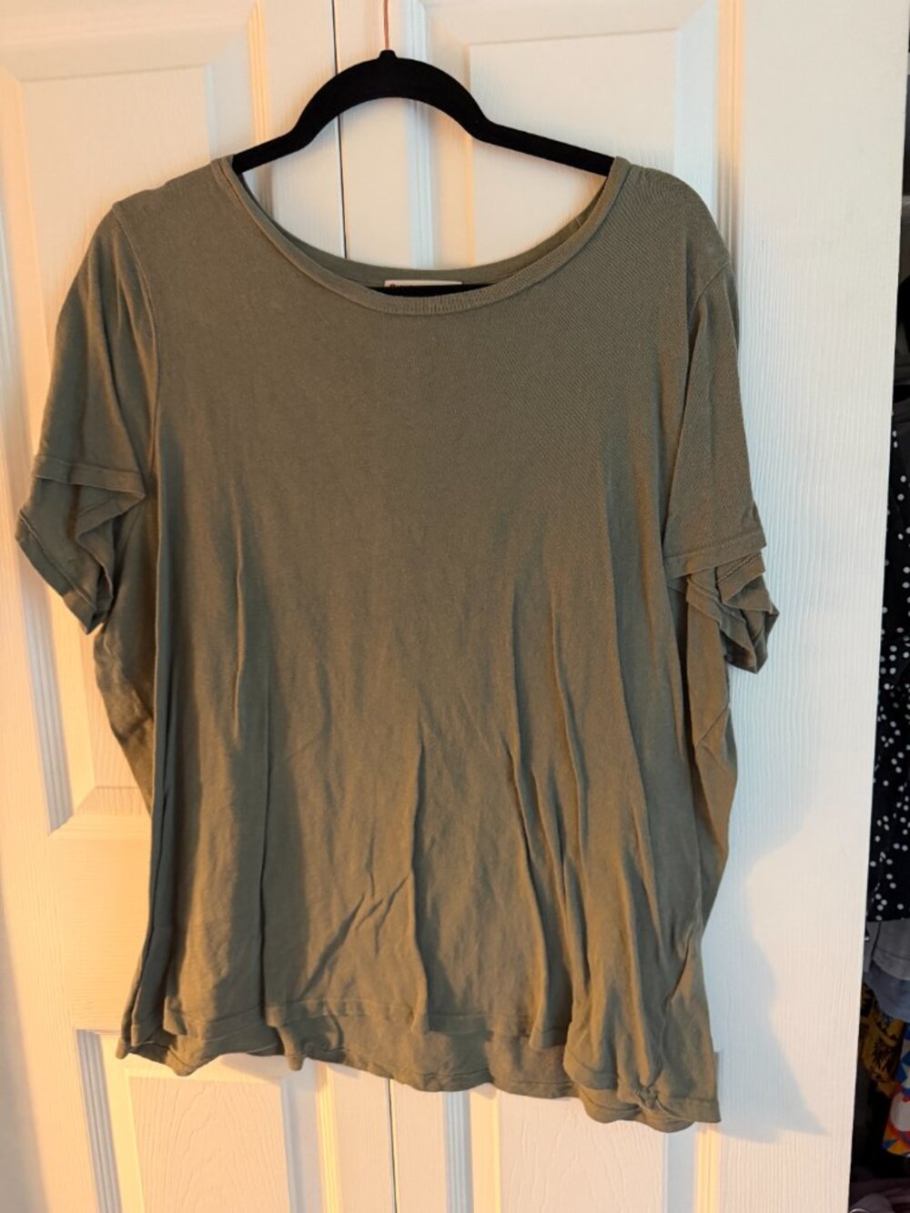 Marine Layer Recycled Cotton Crewneck Tee – Size XL – Olive Green